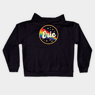 Eric // Rainbow In Space Vintage Grunge-Style Kids Hoodie